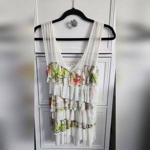 Anthropologie Made in San Francisco Weston Wear Ruffle Top Size M